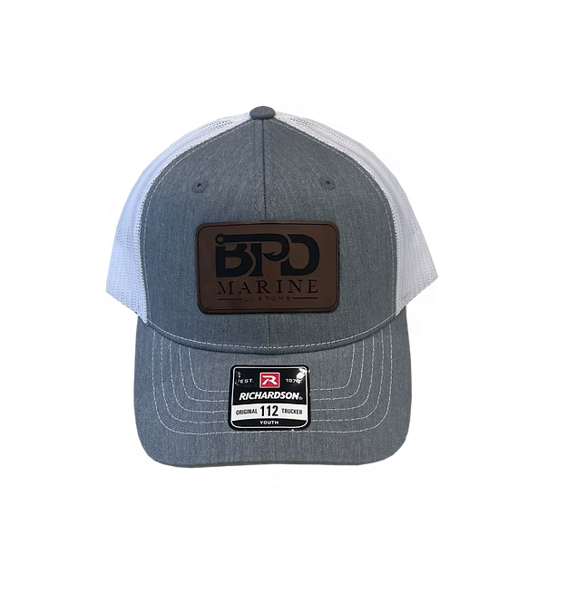 BPD Marine Leather Patch Hat - YOUTH
