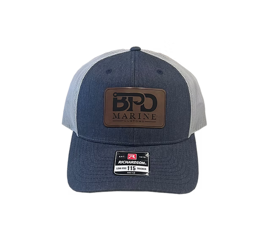BPD Marine Leather Patch Hat - Navy