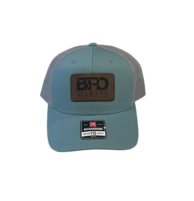 BPD Marine Leather Patch Hat - Blue