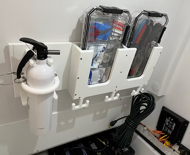 Waterproof Husky Organizer with Fire Extinguisher Mount