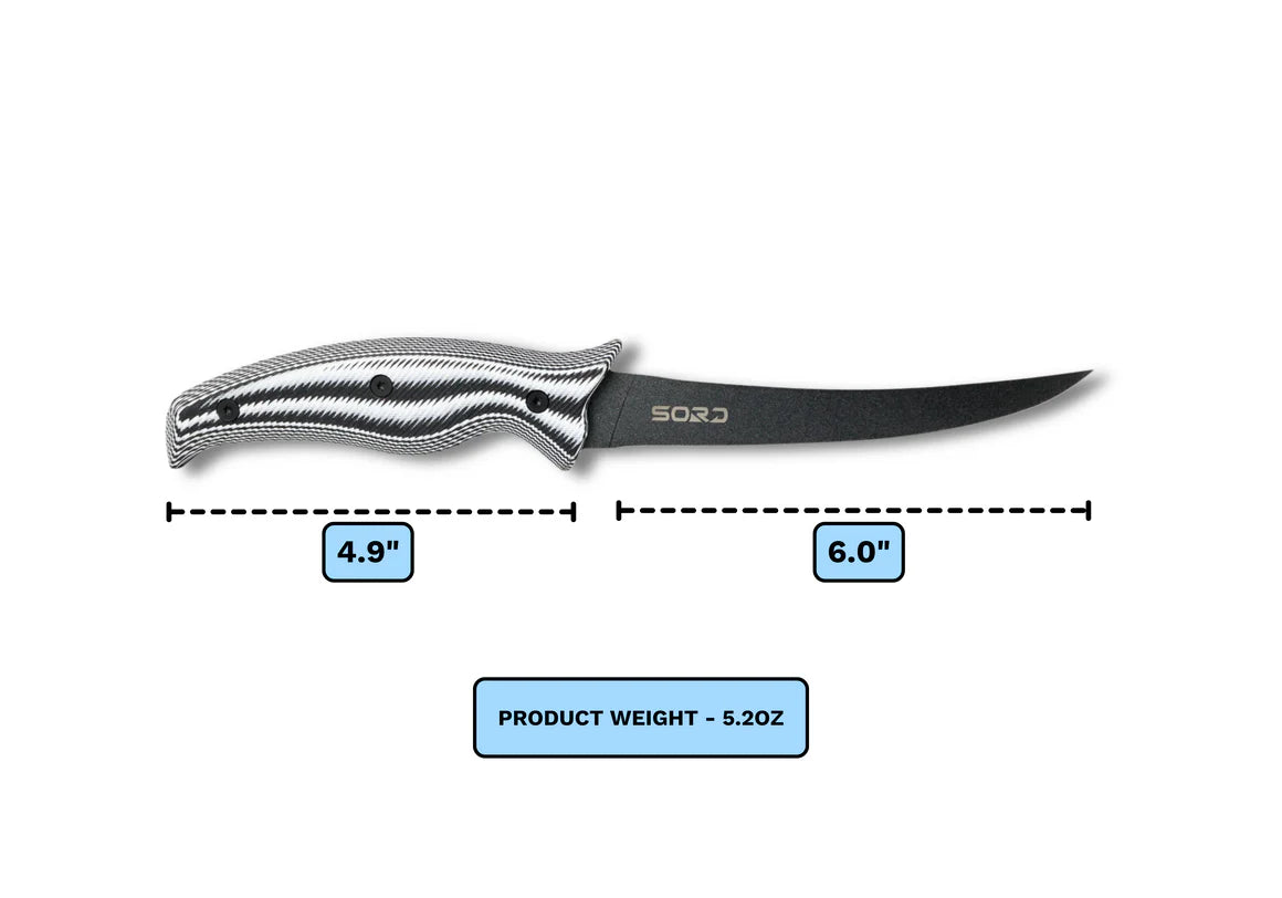 SORD 6" fillet knife - flexy