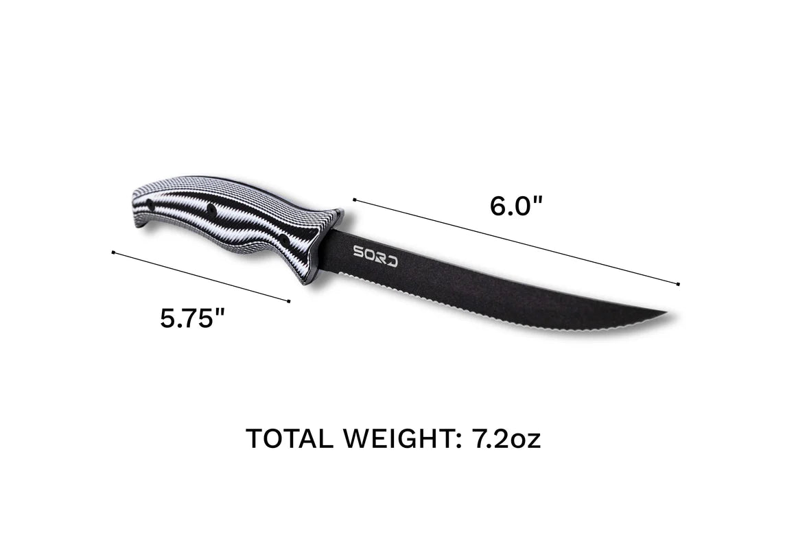 Sord 6" Fillet Knife - Serrated