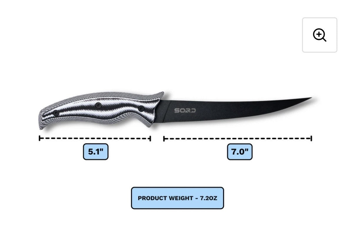 SORD 7" fillet knife - flexy