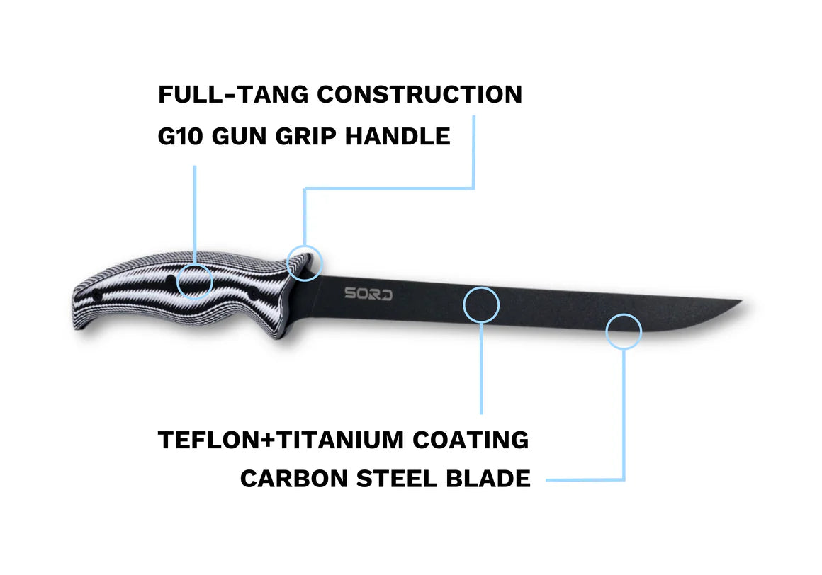 SORD 8" fillet knife - super flex