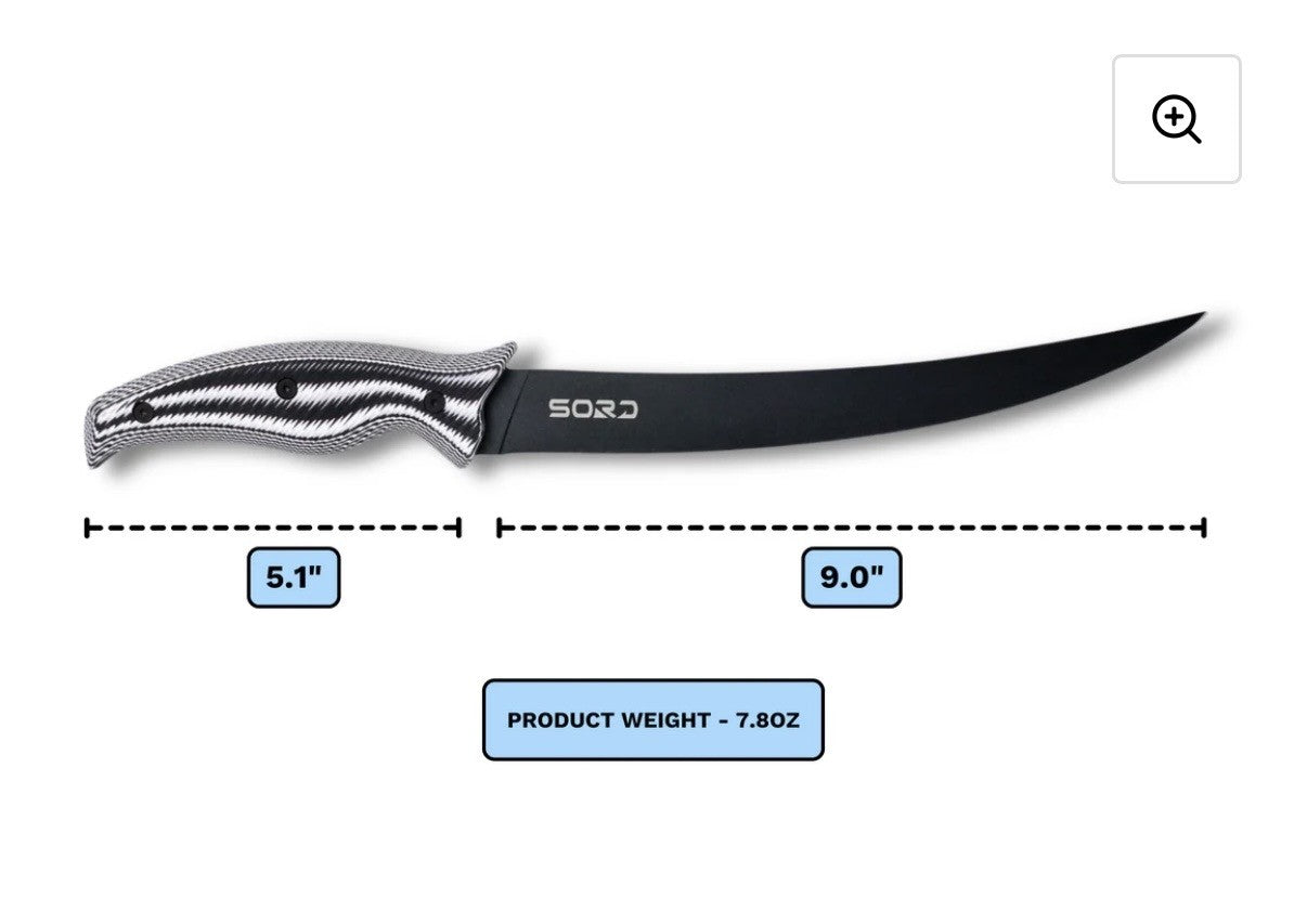 SORD 9" fillet knife - flexy