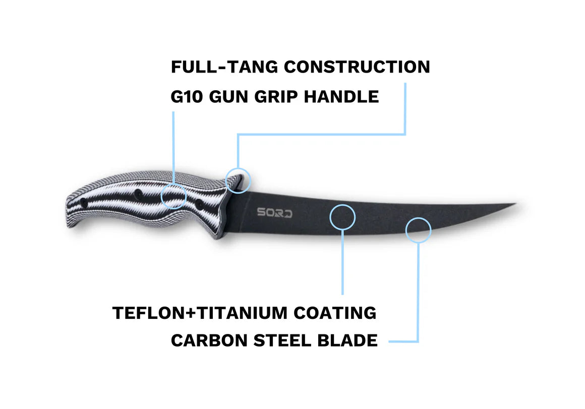 SORD 7" fillet knife - flexy